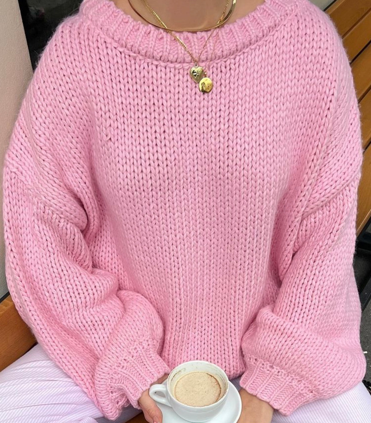 Charlotte - Pink Knitted Jumper