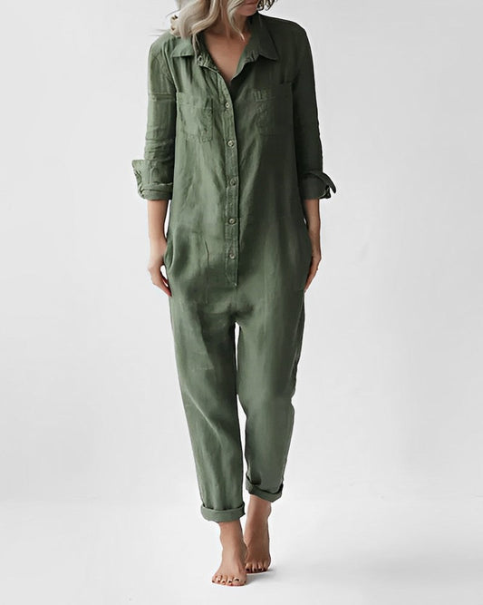 KAJSA - Stylish Green Jumpsuit