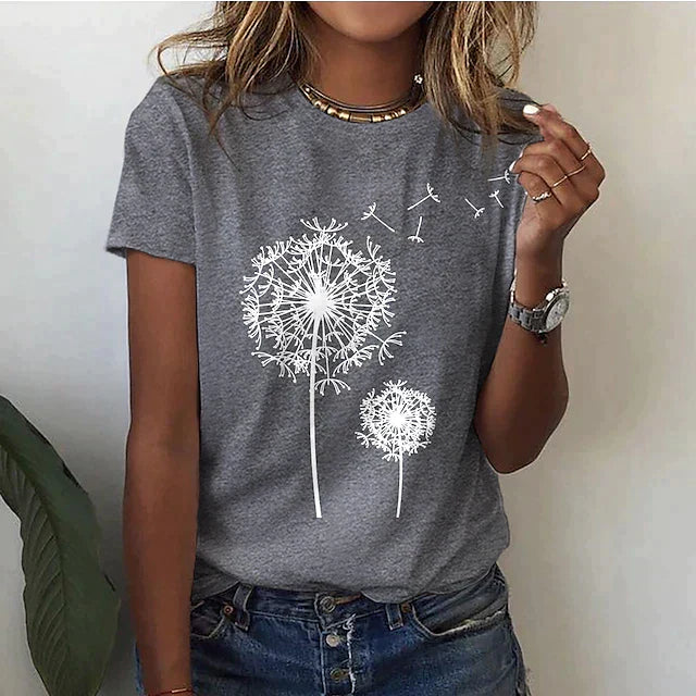 CECE - Elegant Dandelion Shirt