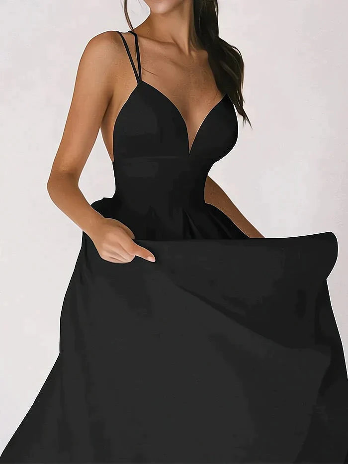 CHANTAL - Elegant V-neck Dress