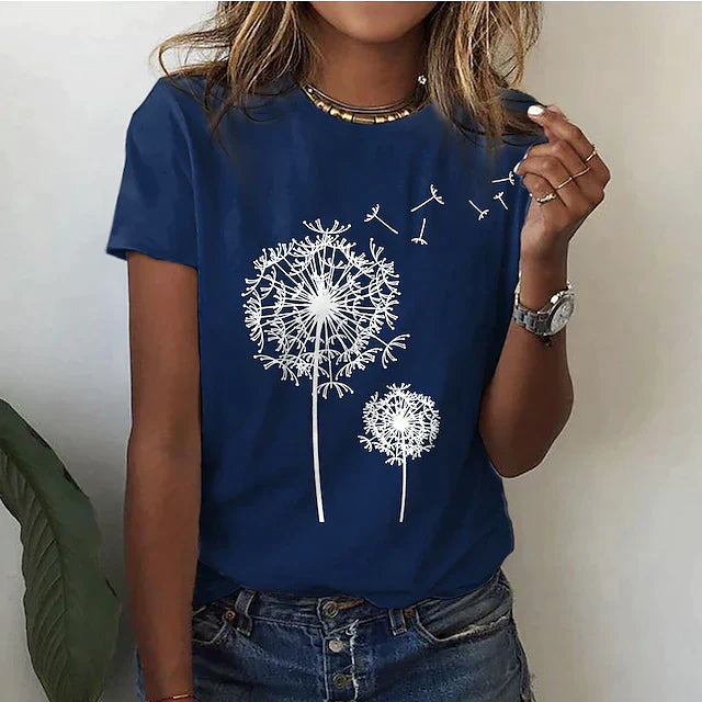 CECE - Elegant Dandelion Shirt