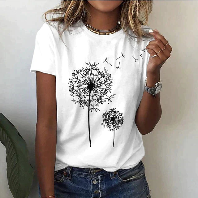 CECE - Elegant Dandelion Shirt